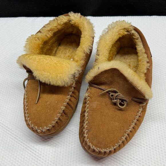 L.L.Bean sleeper slipper Sherpa lined Size 11 Wide - Picture 1 of 9